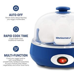 Elite Gourmet 7-Egg Cooker: Perfect Boiled & Poached Eggs!