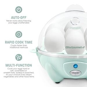 Elite Gourmet Seafoam Egg Cooker: Perfect Eggs Every Time!