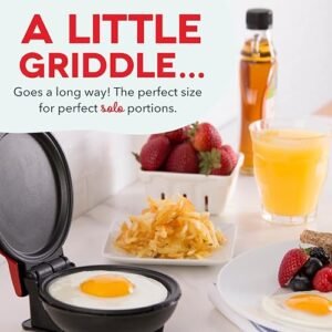 Versatile Mini Griddle: Perfect for Pancakes, Eggs & More!